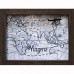 Cofre de Mesa Mapa 20x15cm Betume - Kapos