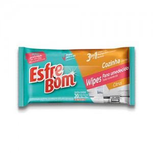 Wipes Pano Umedecido para Cozinha EsfreBom Flow Pack Citrus - Bettanin