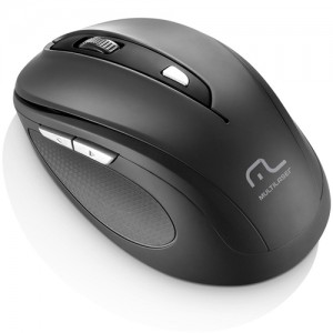 Mouse sem Fio 2.4 Ghz Comfort USB 6 Botões Preto - Multilaser
